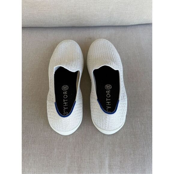 Rothy's The Original Womens Salt Honeycomb Textured Knit Slip On Sneaker Size 8 - Picture 3 of 13